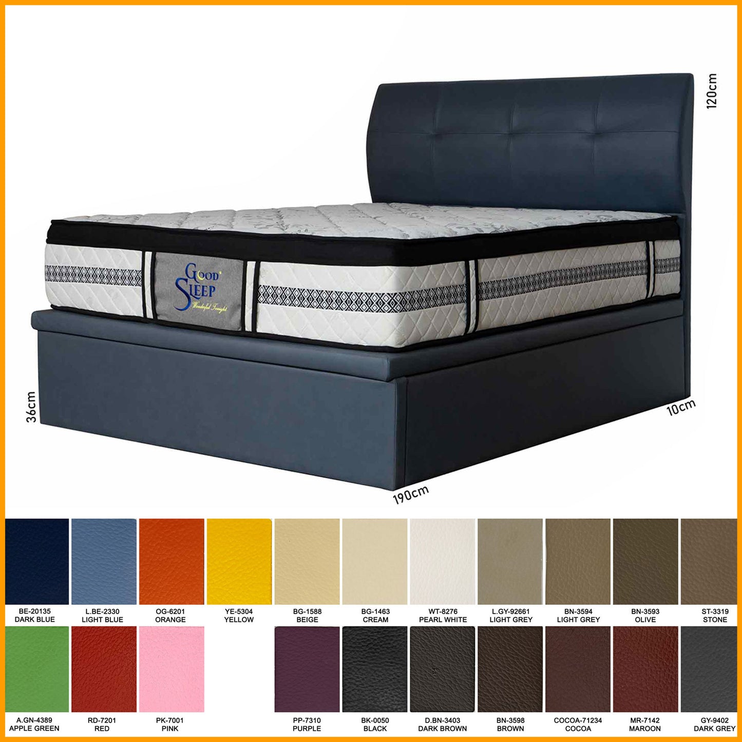 Storage Bed with Headboard | 109