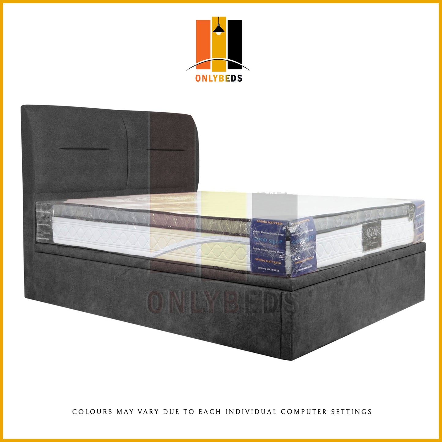 Storage Bedframe with 10" Spring Mattress | 88