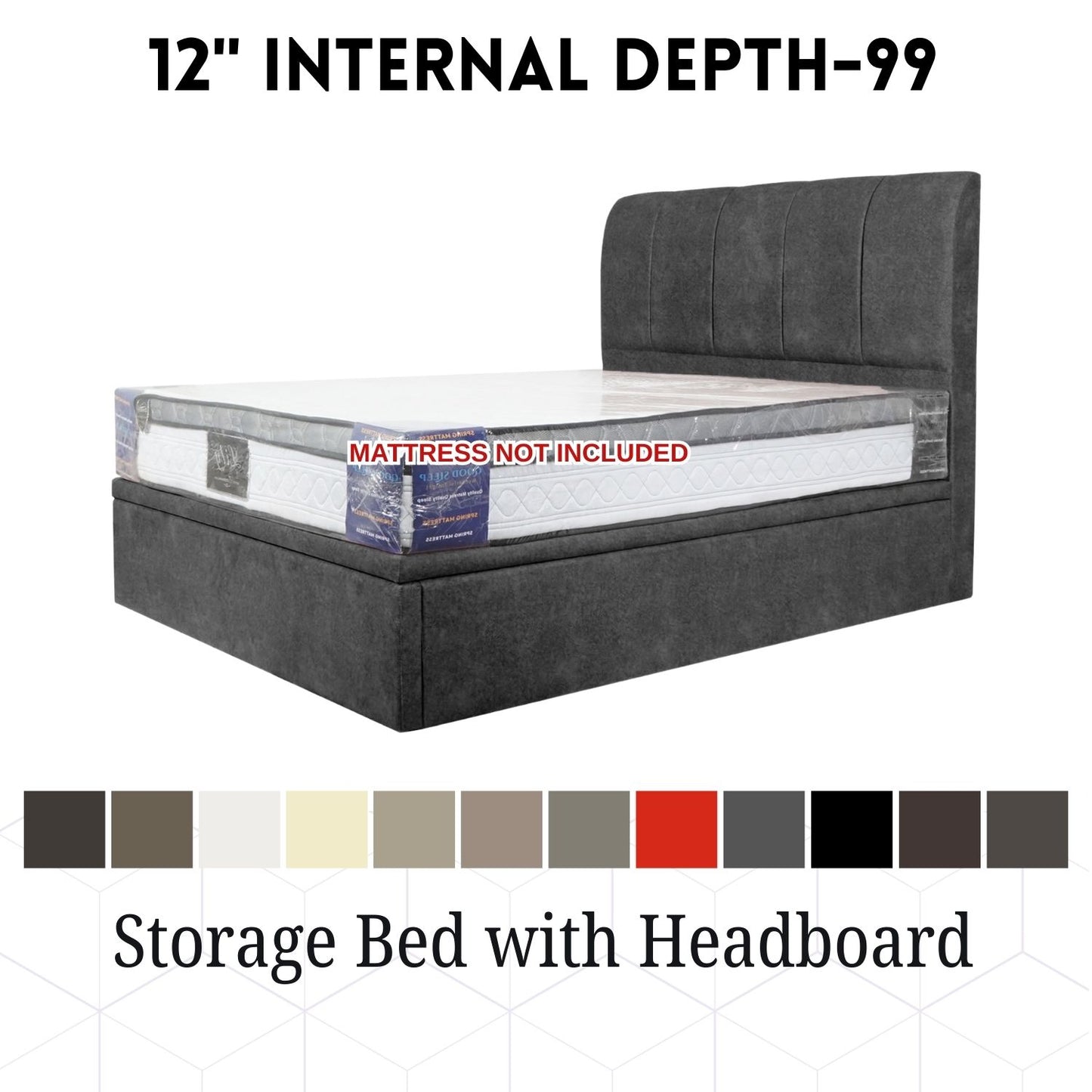 Storage Bedframe with Headrest #99
