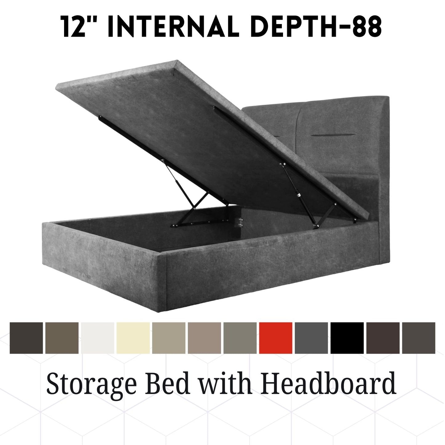 Storage Bedframe with Headrest #88