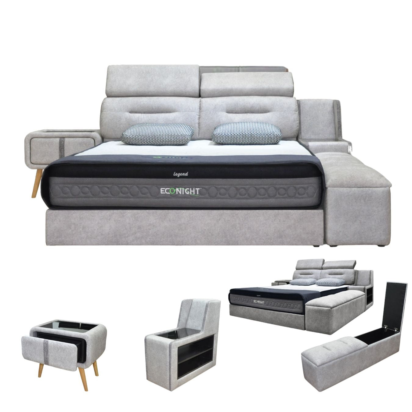 Divan Bedframe with side Drawer #4