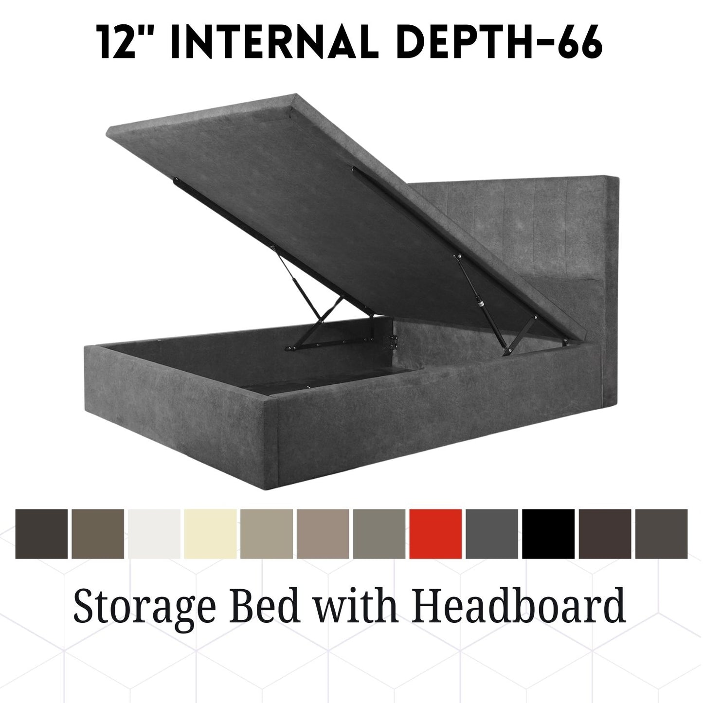 Storage Bedframe with Headrest #66