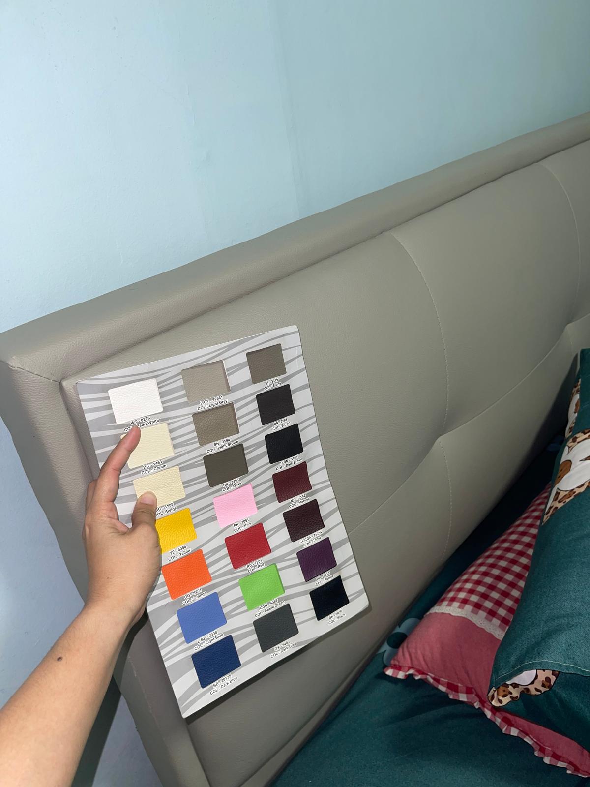 Storage Bed PU/PVC - Available in Single/Super Single/Queen/King