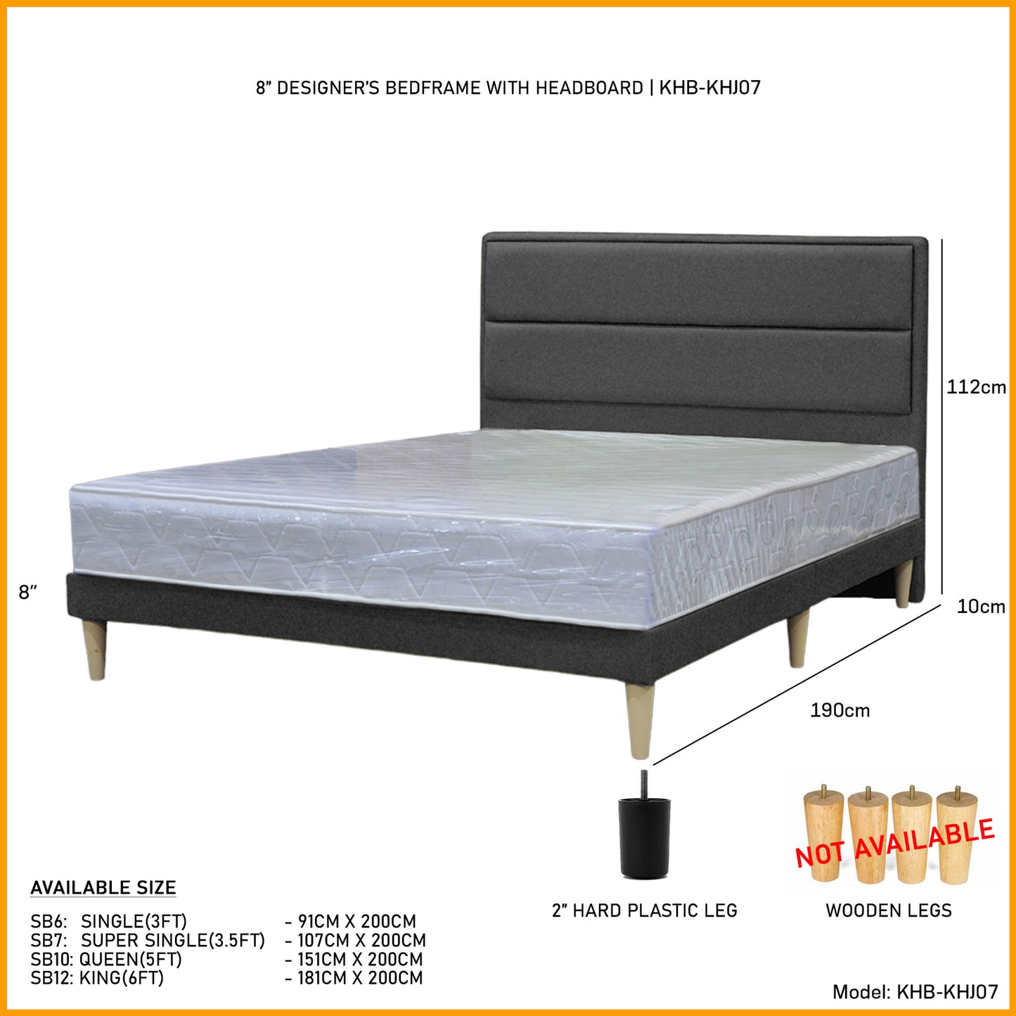 Divan Bed With Mattress l KHJ07