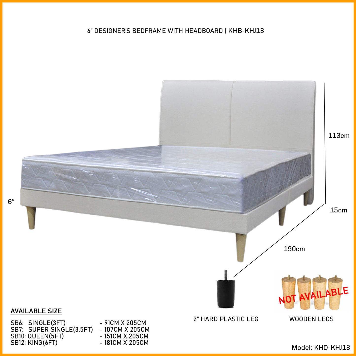 Divan Bed With Mattress l KHJ13