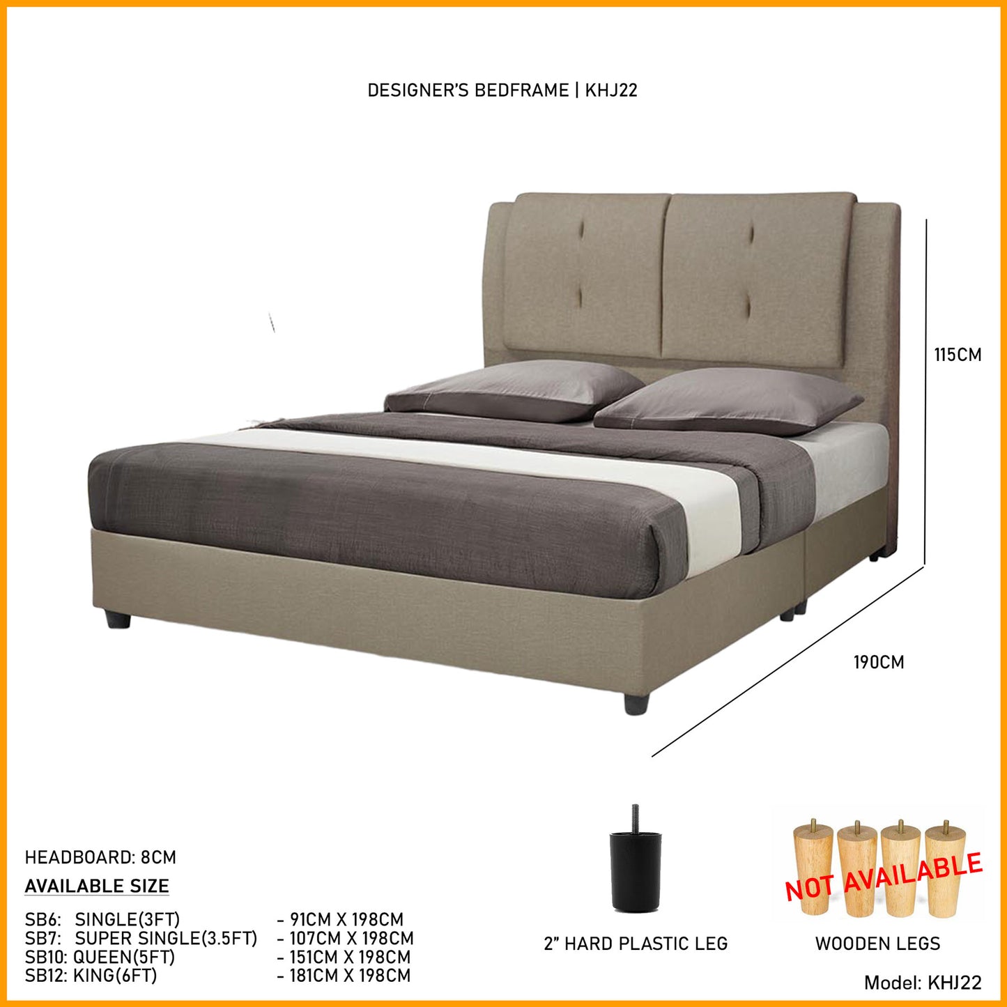 Divan Bed With Foam Mattress l KHJ22 l Cat B