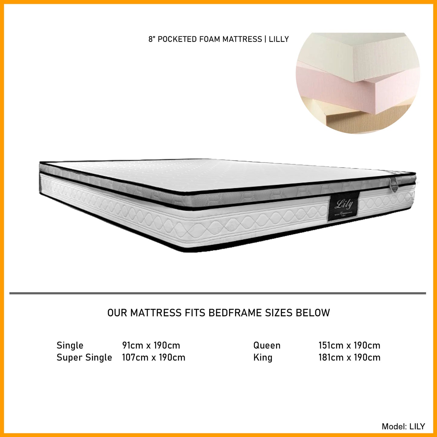 Wooden Storage Bedframe with Mattress | SBT209
