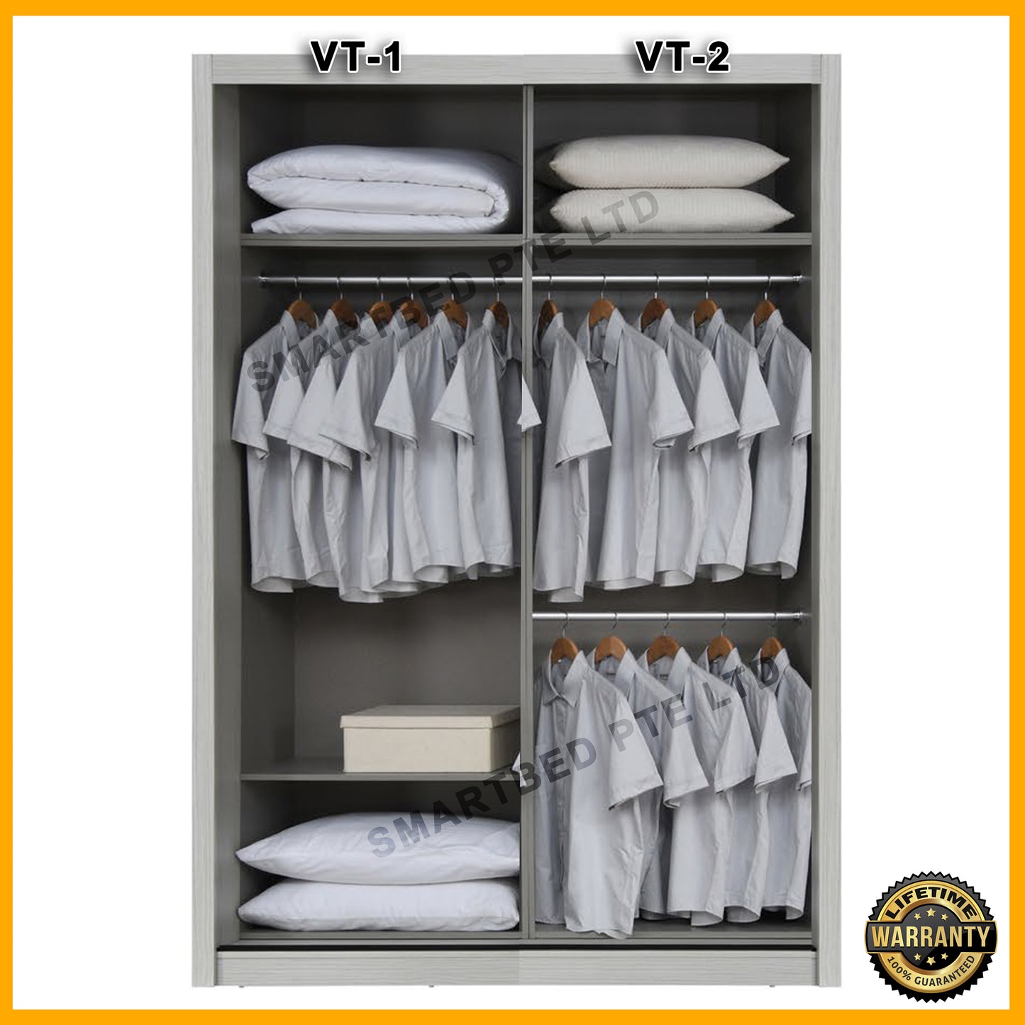 ONLYBEDS | Wardrobe 5ft x 8ft | VT-D1