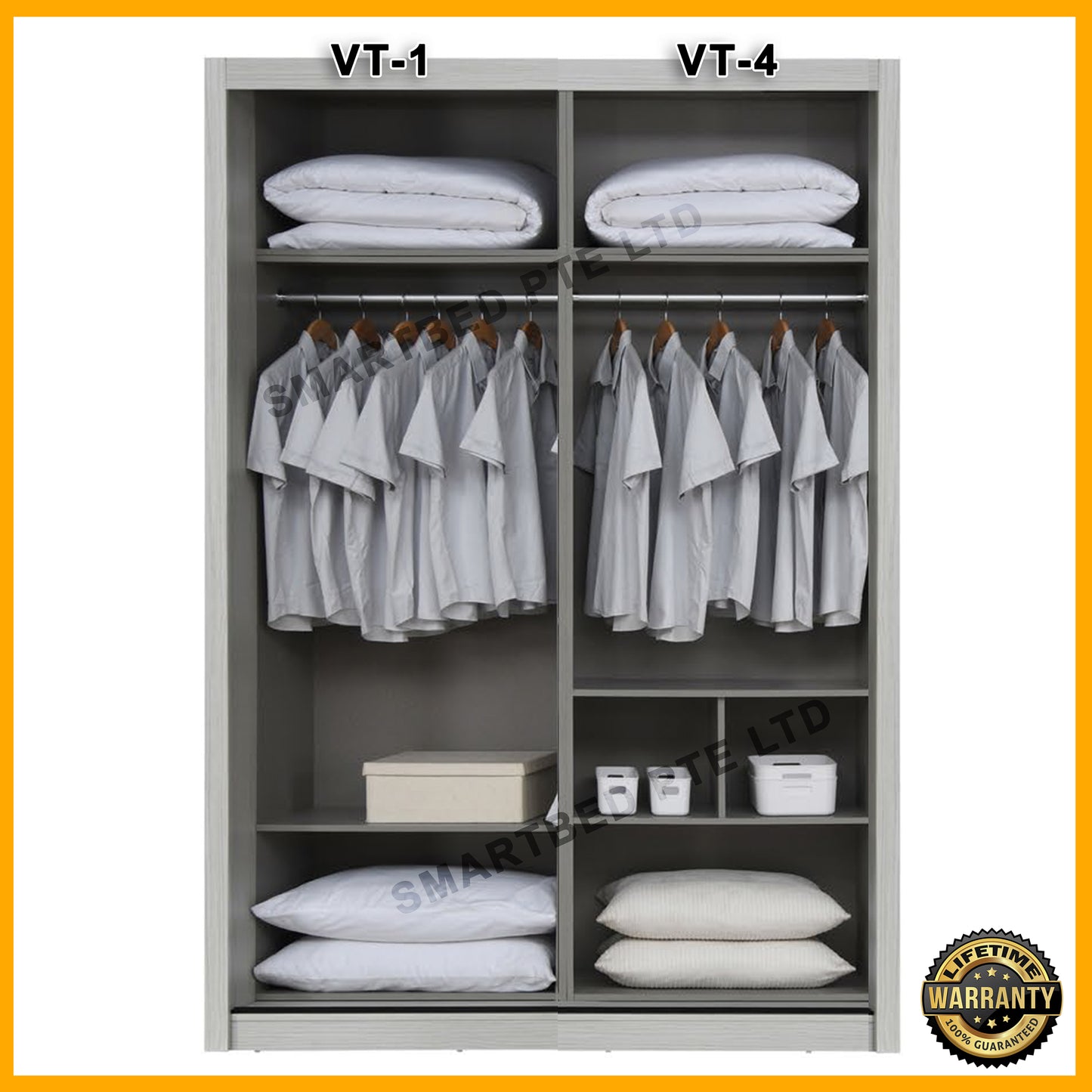 ONLYBEDS | Wardrobe 5ft x 8ft | VT-D1