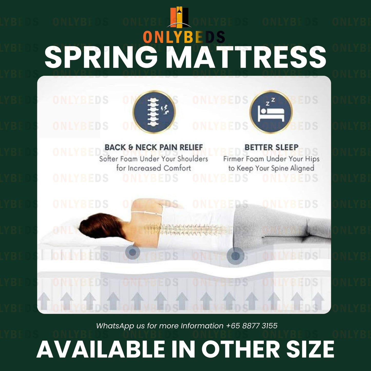 Storage Bedframe with 10" Spring Mattress | 44