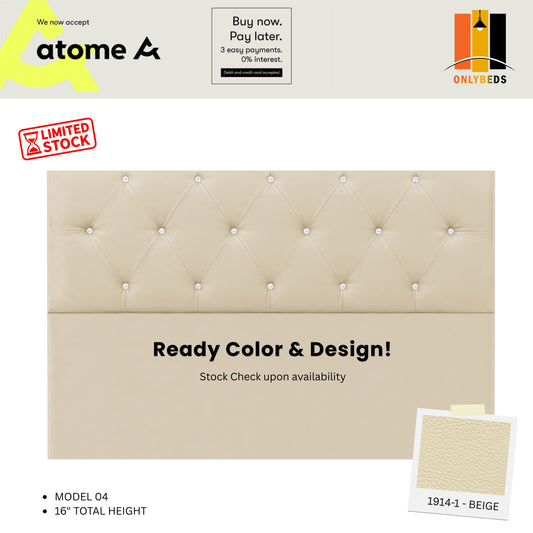 READY STOCK-Storage Bed Single [FREE INSTALLATION & DELIVERY]1914-1-BEIGE