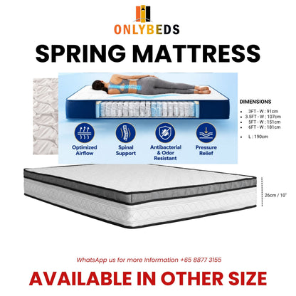 14" Storage Bed with Spring Mattress | 365