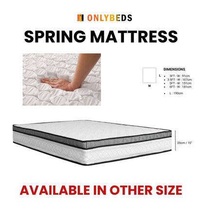 Storage Bed and Mattress 14inc VELVET - [Single/Ssingle/Queen/King] - 44