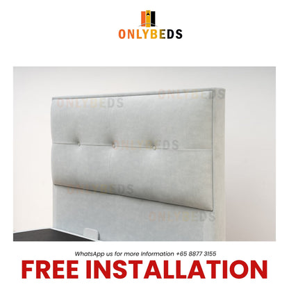 16" Storage Bed Fabric/Velvet - Available in Single/Super Single/Queen/King