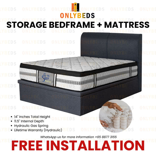 Storage Bedframe with Mattress | 365