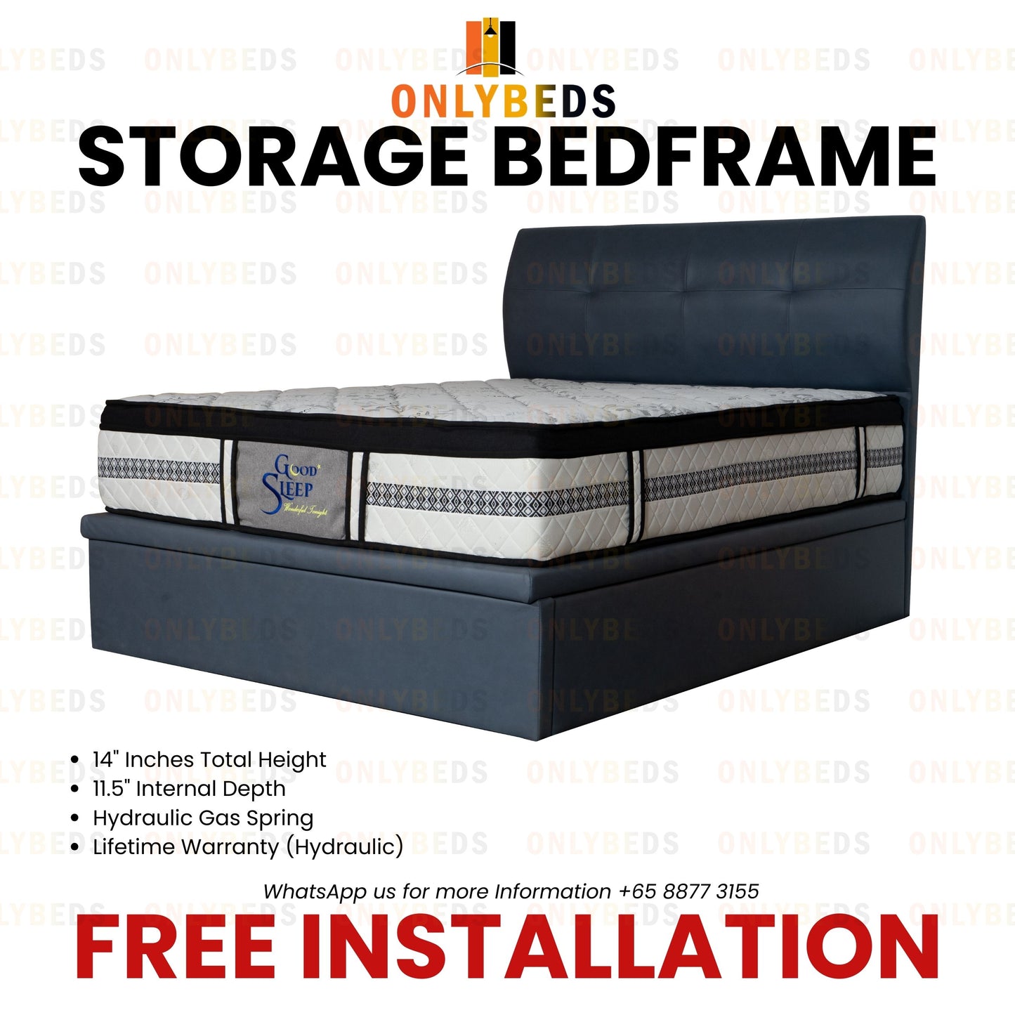 Fabric Storage Bed | 109