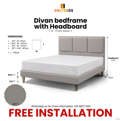 Divan Bedframe with Headboard | 08