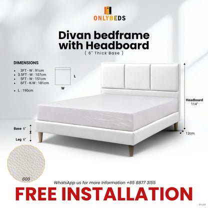 Divan Bedframe with Headboard | 08