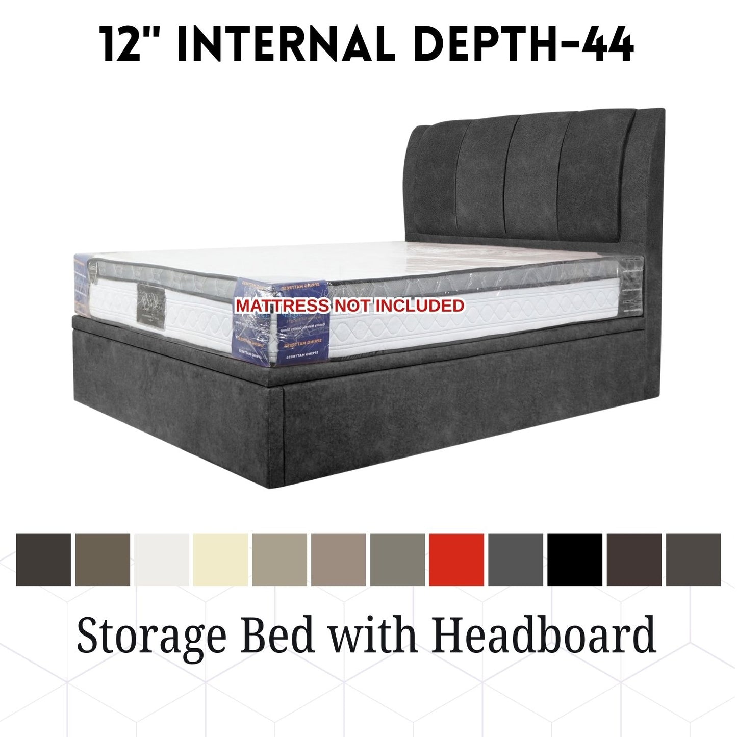 Storage Bedframe with Headrest #44