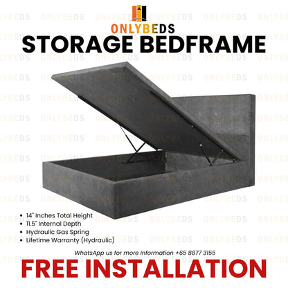 Storage Bedframe with Foam Mattress #66