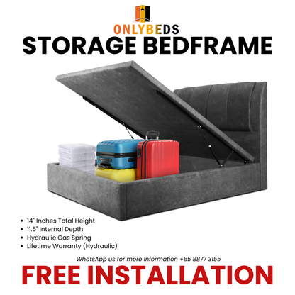 Storage Bedframe with Headrest #44