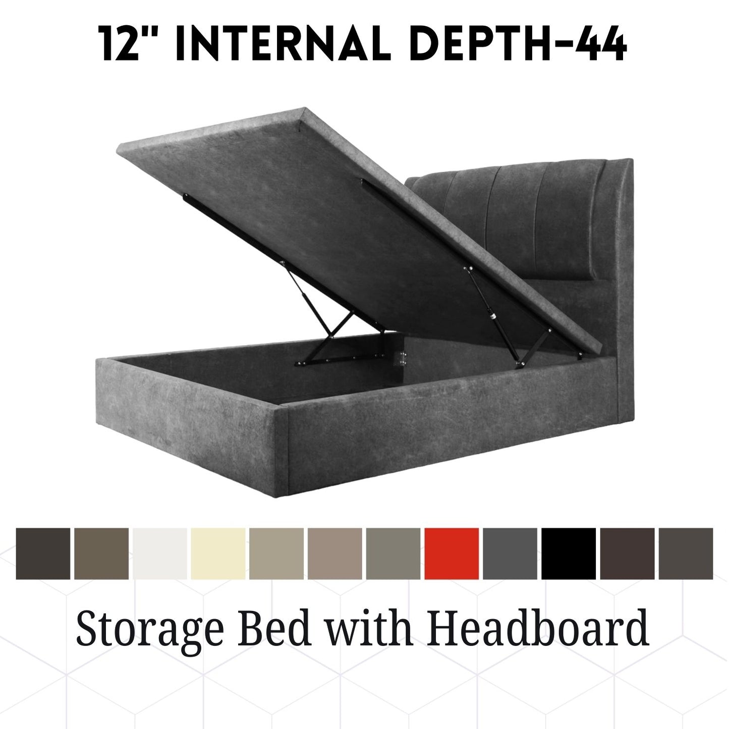 Storage Bedframe with Headrest #44