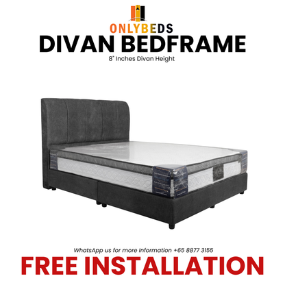 Divan Bedframe with Spring Mattress