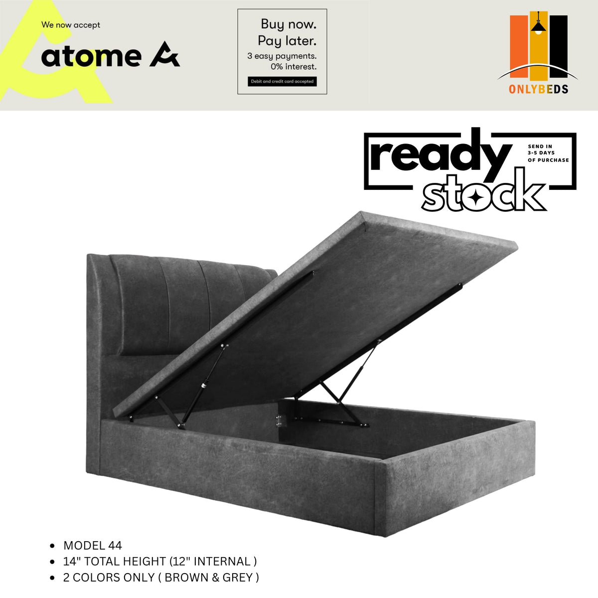 READY STOCK-Storage Bed [FREE INSTALLATION & DELIVERY] 44