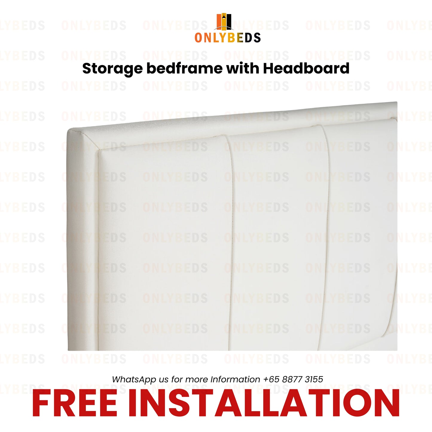 Storage Bedframe with Headboard-16" PVC/PU Leather| 12