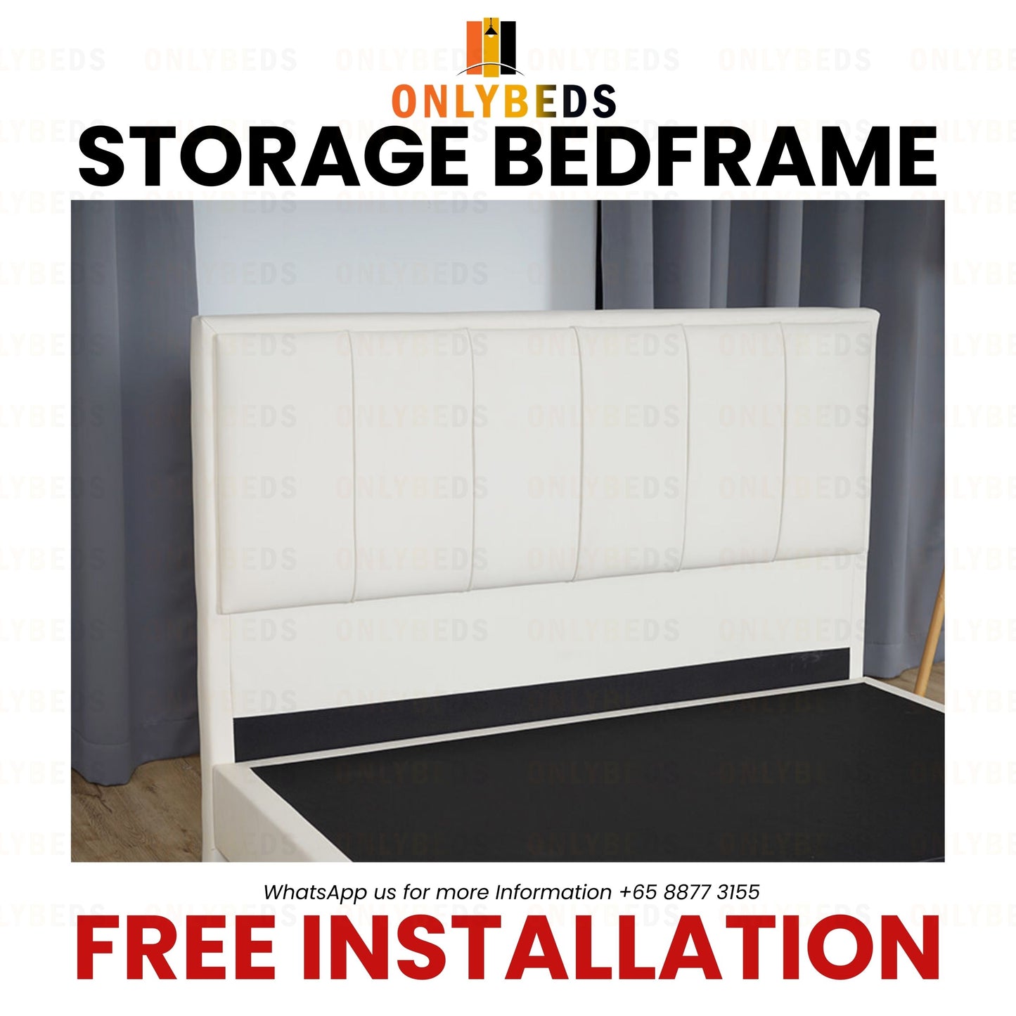 Storage Bedframe with Headboard | 12