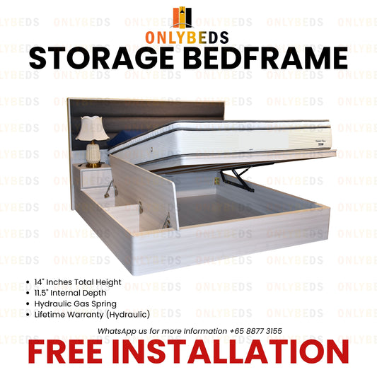 ONLYBEDS | Wooden Storage Bedframe | ZF1010