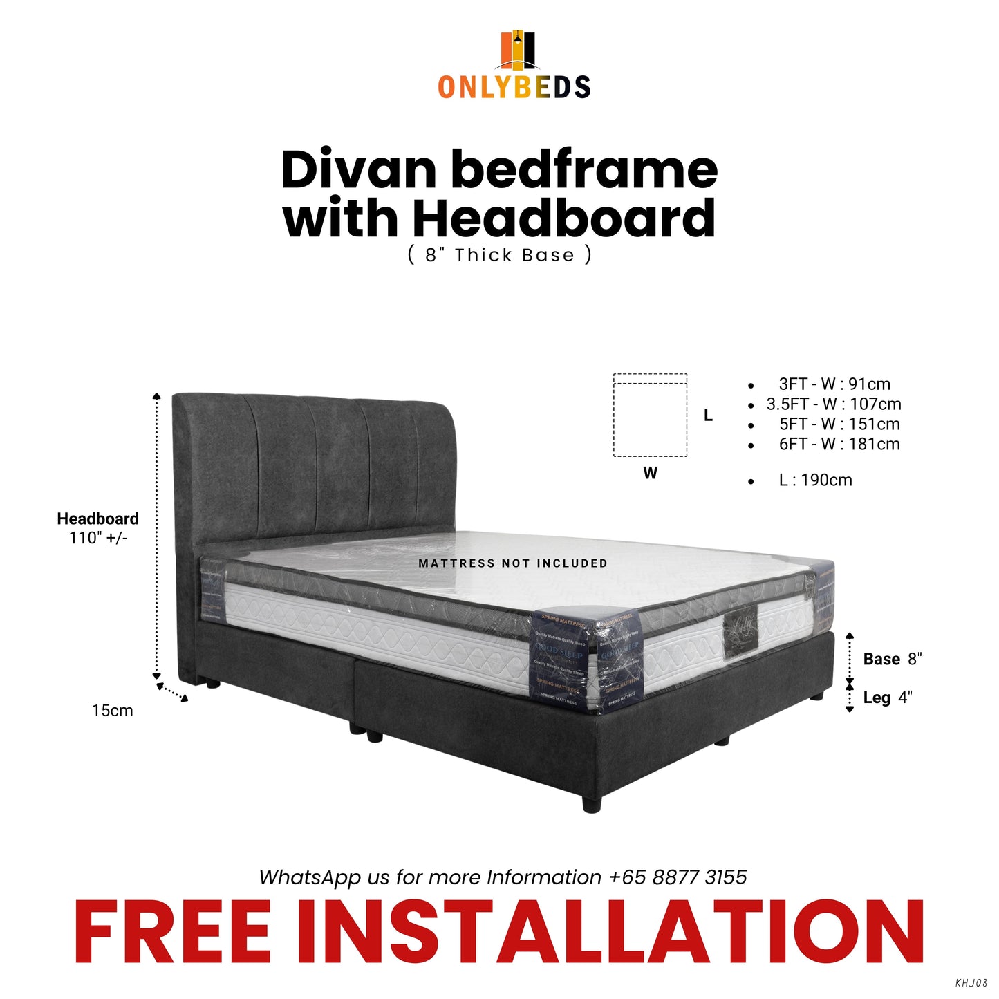 Divan Bed with Headboard | 99