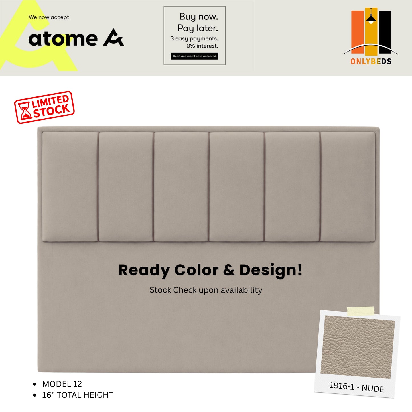 READY STOCK-Storage Bed Single [FREE INSTALLATION & DELIVERY]-1916-NUDE