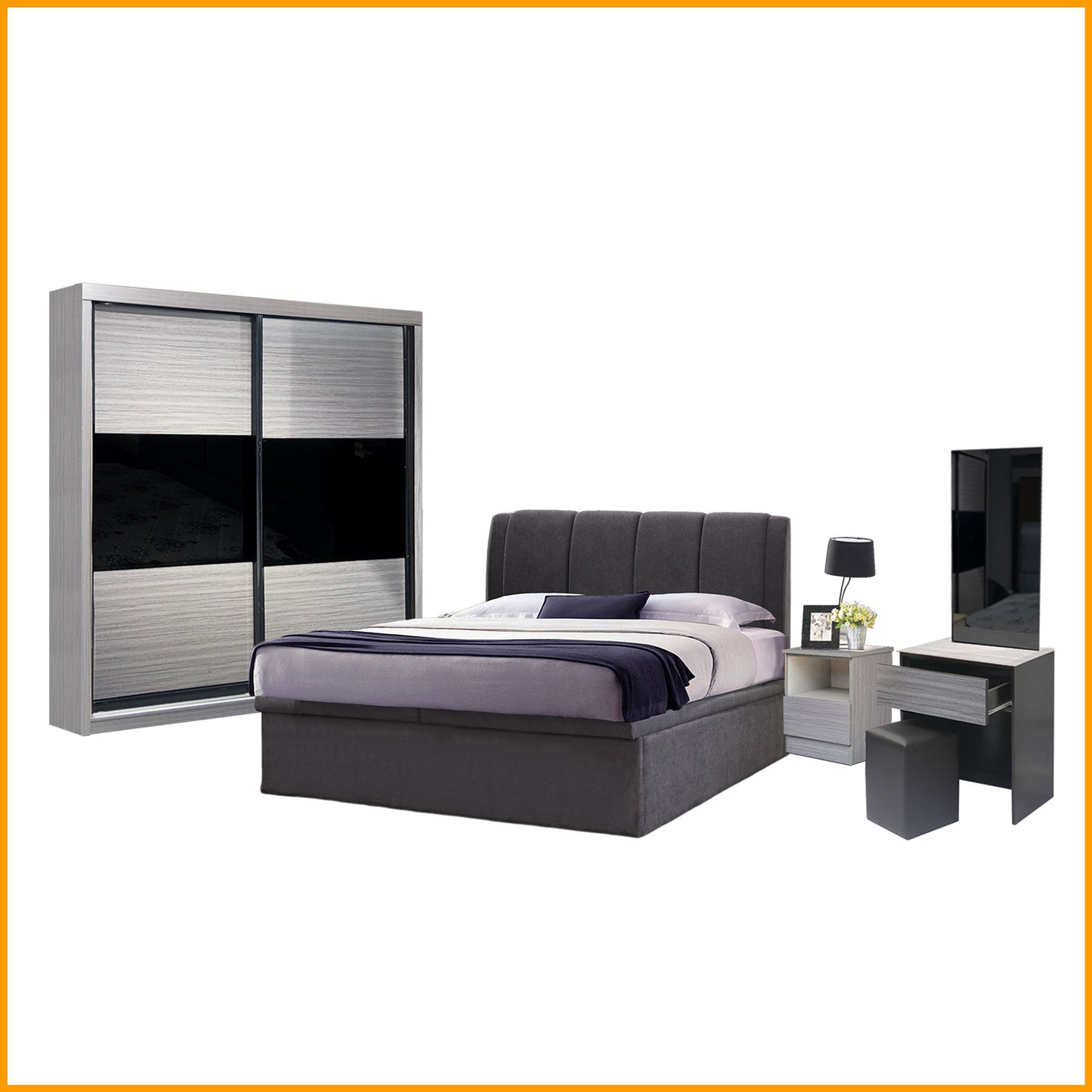 Bedroom Set (Storage Bed)