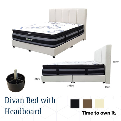 Divan Bed with Headboard #1