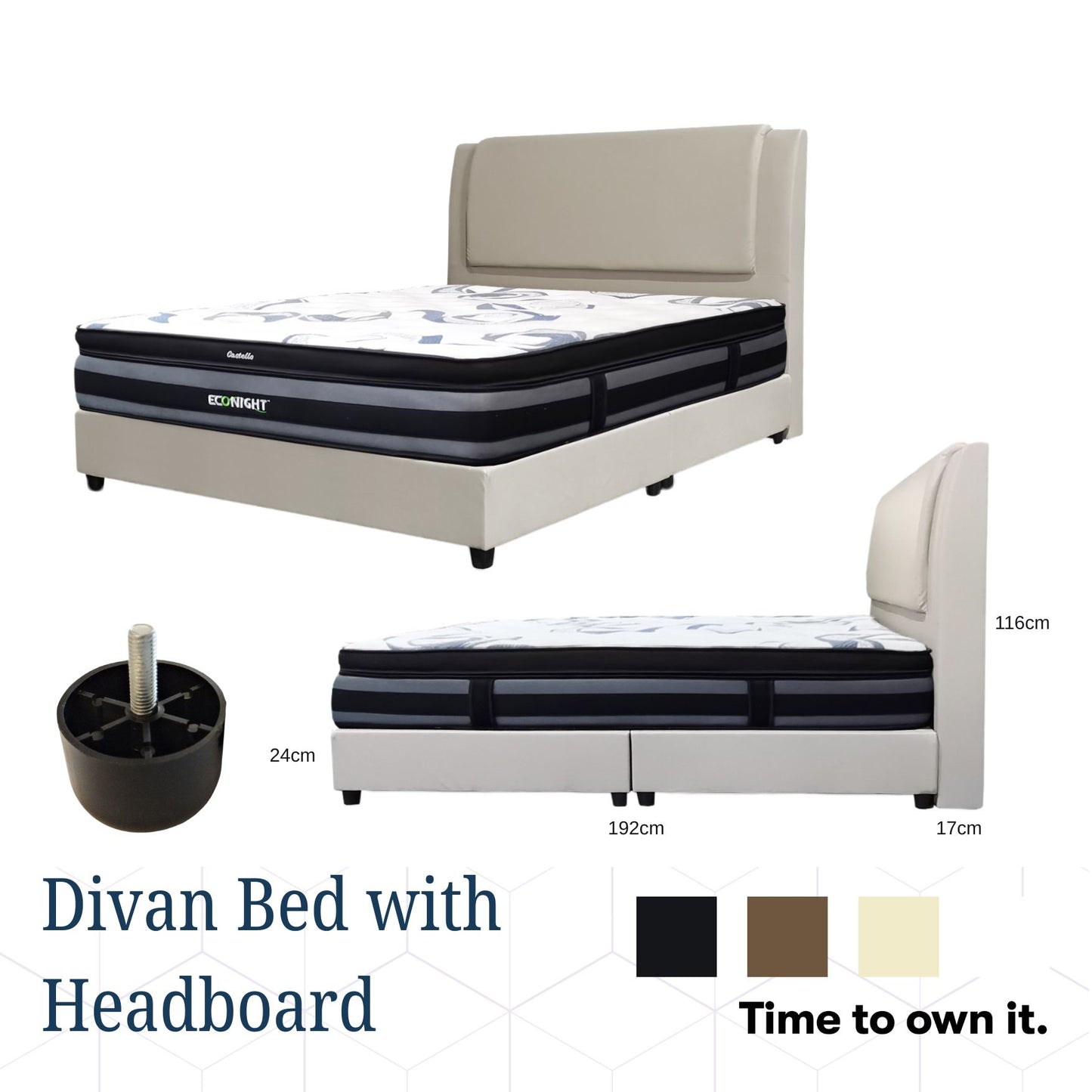 Divan Bed with Headboard #2
