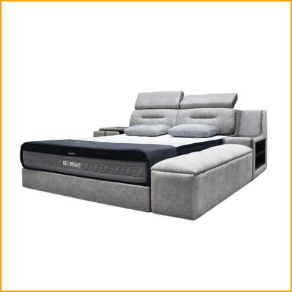 Divan Bedframe Elegant with Side Platform & Side Table