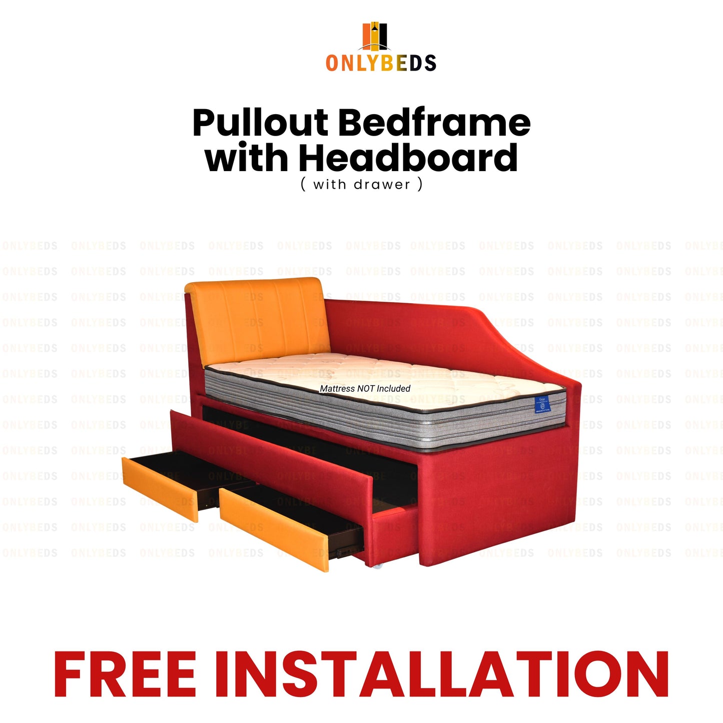 Pullout Bedframe 5in1 with Mattress | MLS87