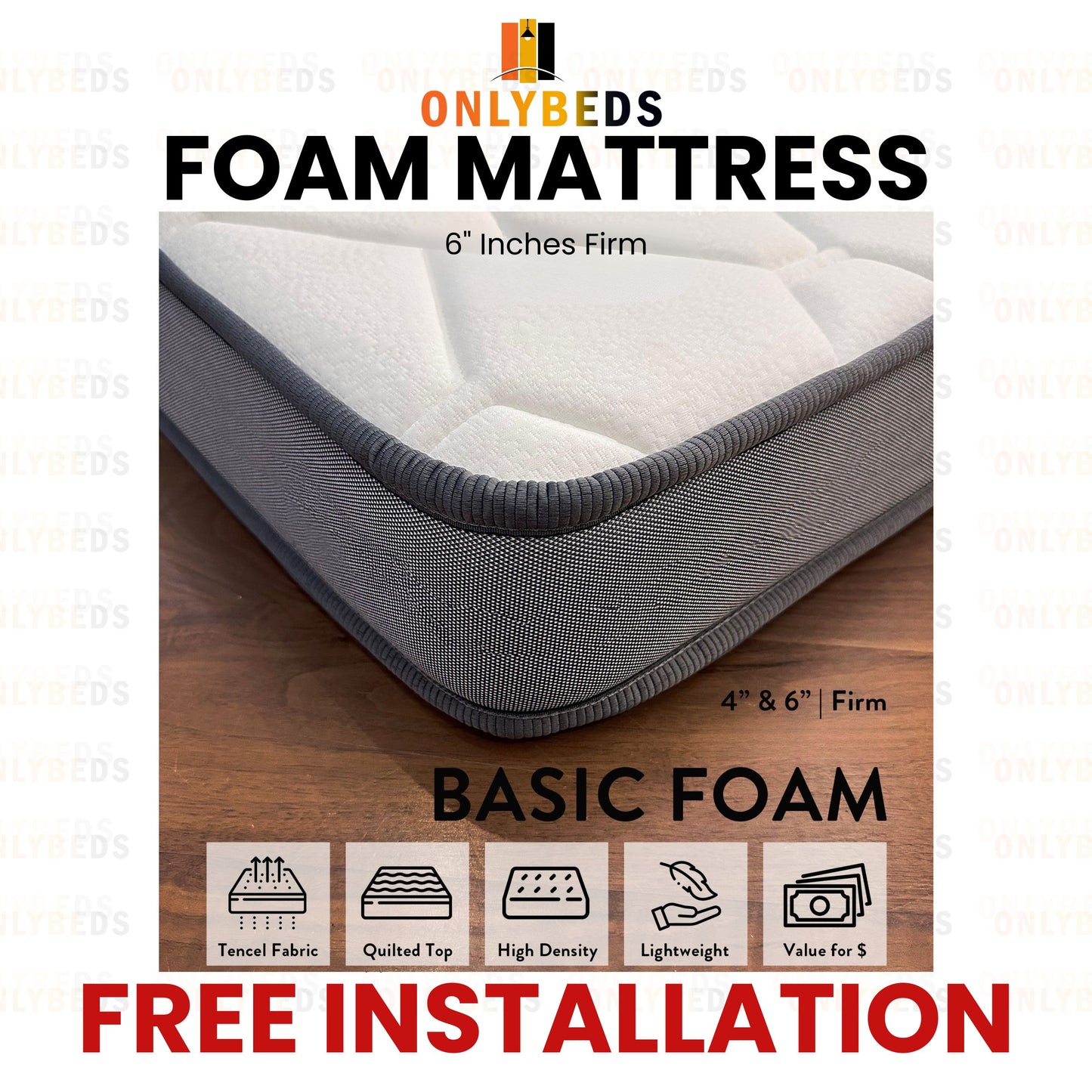 Storage Bedframe with Foam Mattress #66