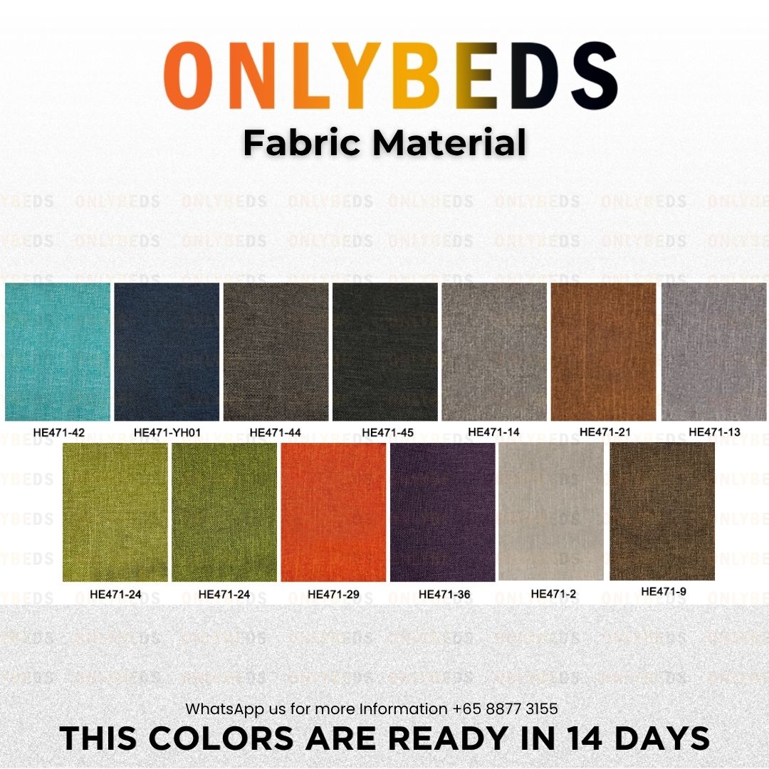 Storage Bed 14inc PVC/PU - [Single/Ssingle/Queen/King] - NBF01