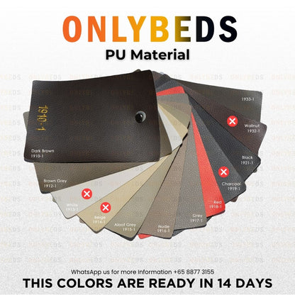Storage Bed 16inc PVC/PU - [Single/Ssingle/Queen/King] - 12