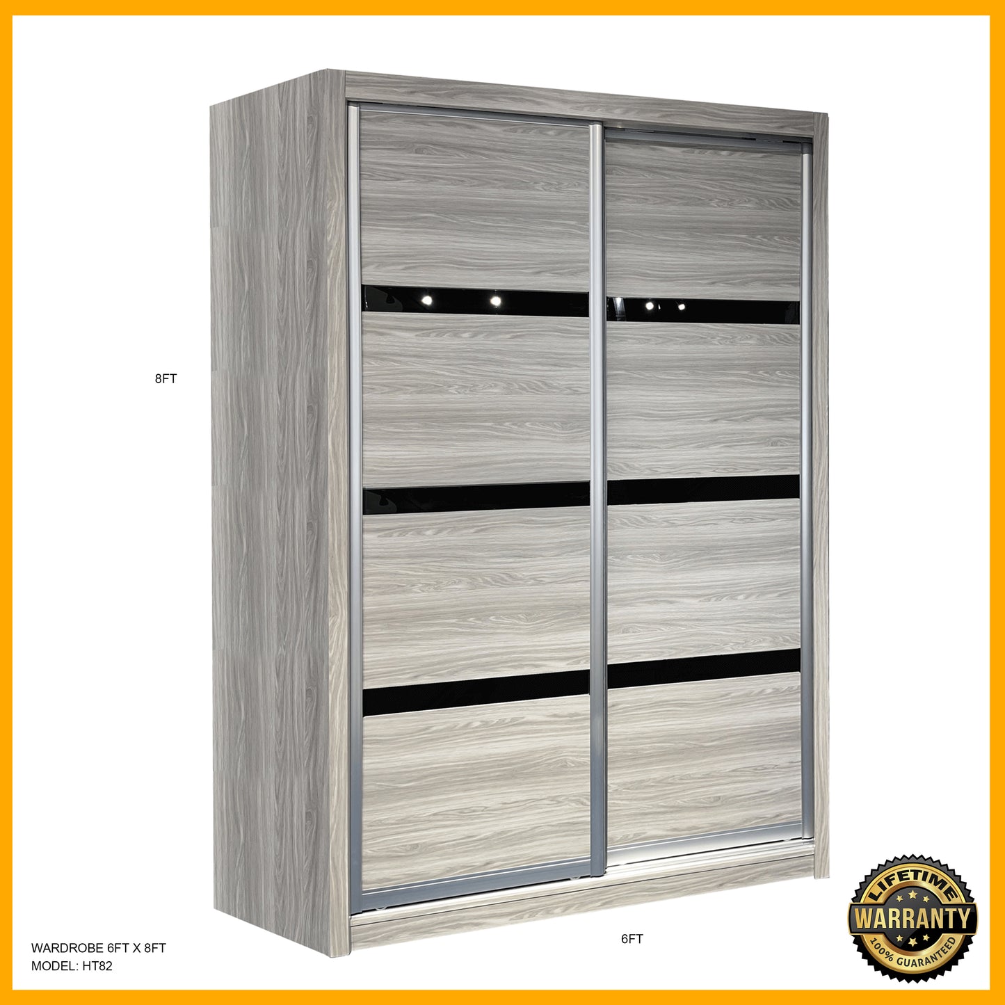 ONLYBEDS | Wardrobe 5ft x 8ft | HT82