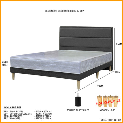 Divan Bedframe with Headboard l KHJ07