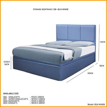 Storage Bedframe With Lily Spring Mattress l KHJ08