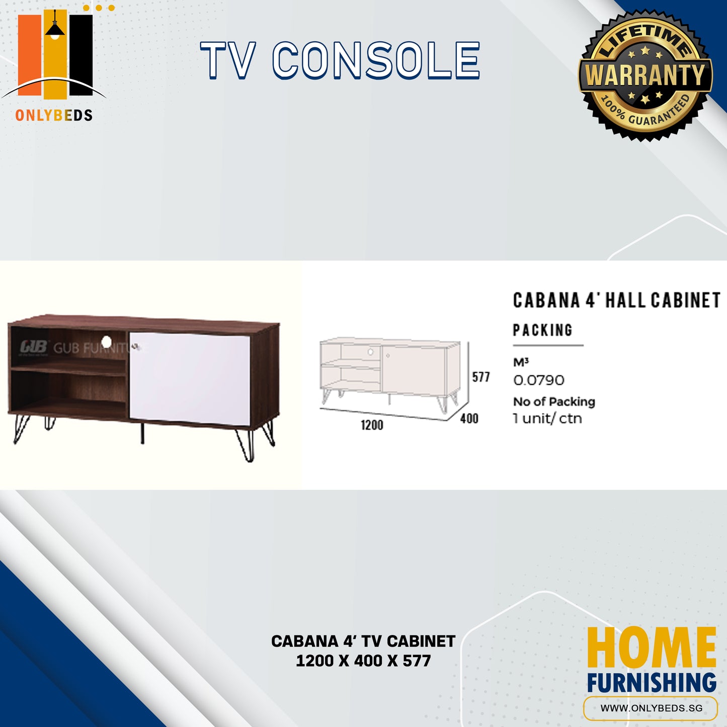 TV Console | Cabana 4"