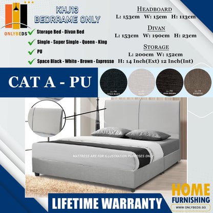 Storage Bedframe with Headboard only l KHJ13 l Cat A