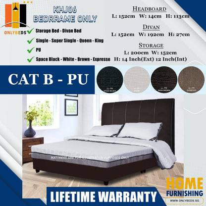 Storage Bedframe with Headboard only l KHJ06 l Cat B