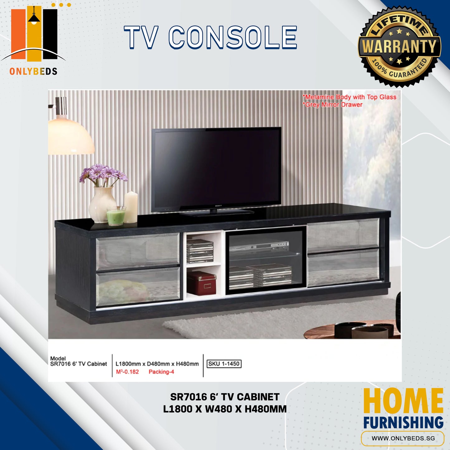 ONLYBEDS | TV Console | SR7016