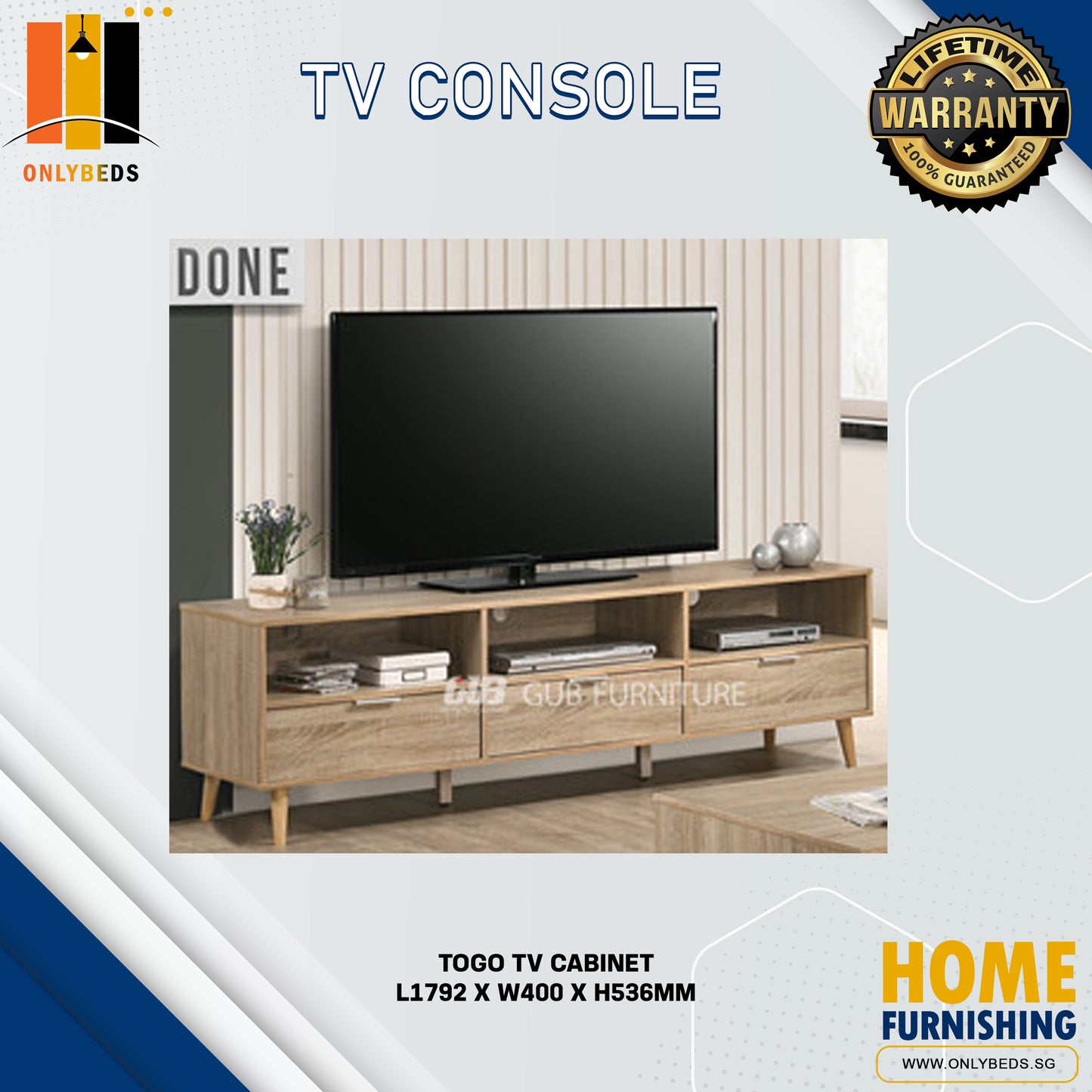 ONLYBEDS | TV Console | Togo