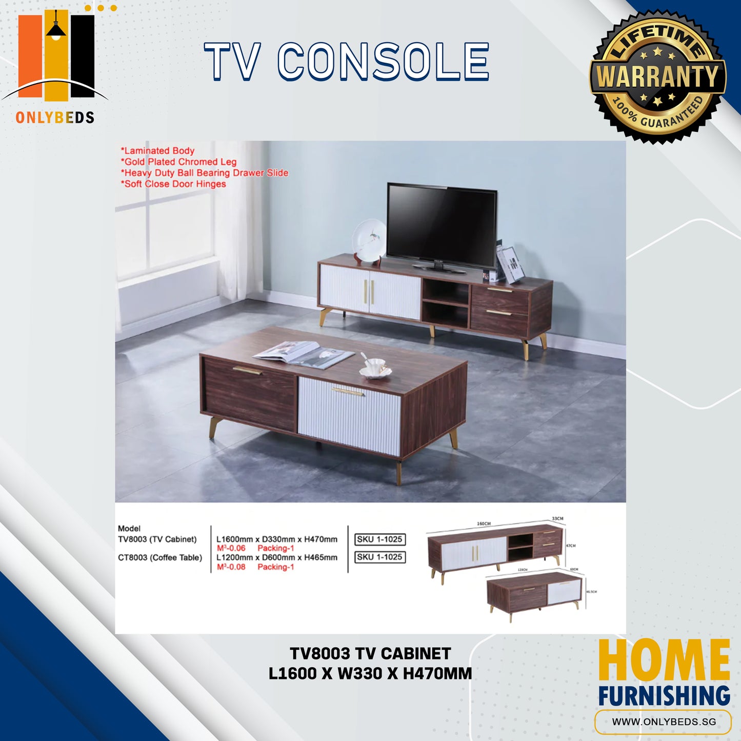 ONLYBEDS | TV Console | TV8003